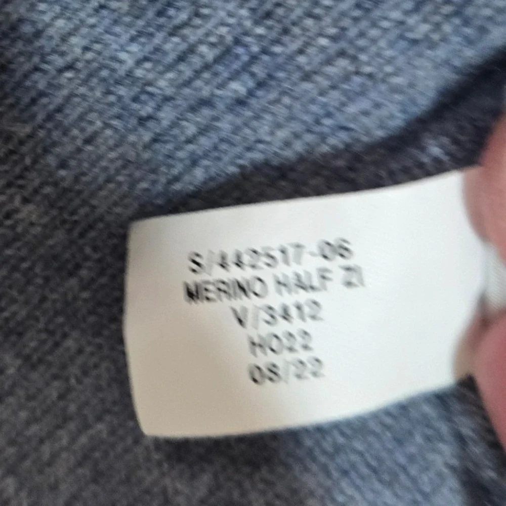 Banana Republic Mens XS Blue Merino Wool Half Zip Sweater Baruffa Yarn Pullover